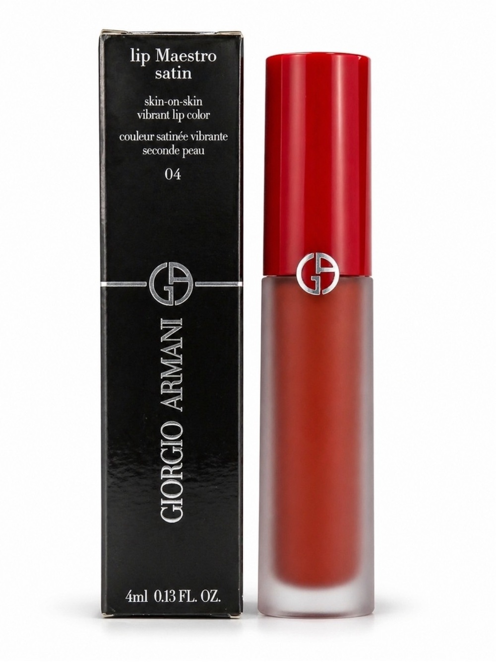 Giorgio Armani Lip Maestro Satin  Lip Color in 04 Live Concert NEW